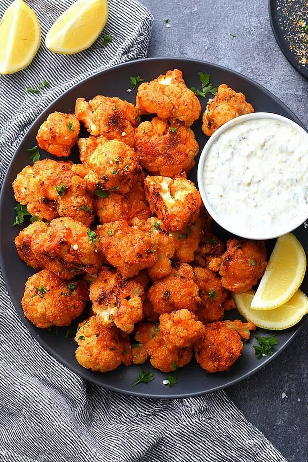 Crispy Buffalo Cauliflower Poppers Recipe