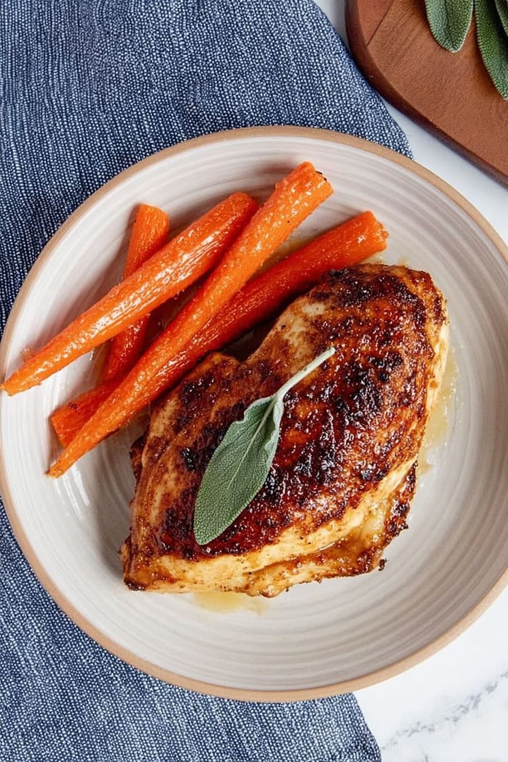 Apple Cider Glazed Chicken Breast with Carrots
