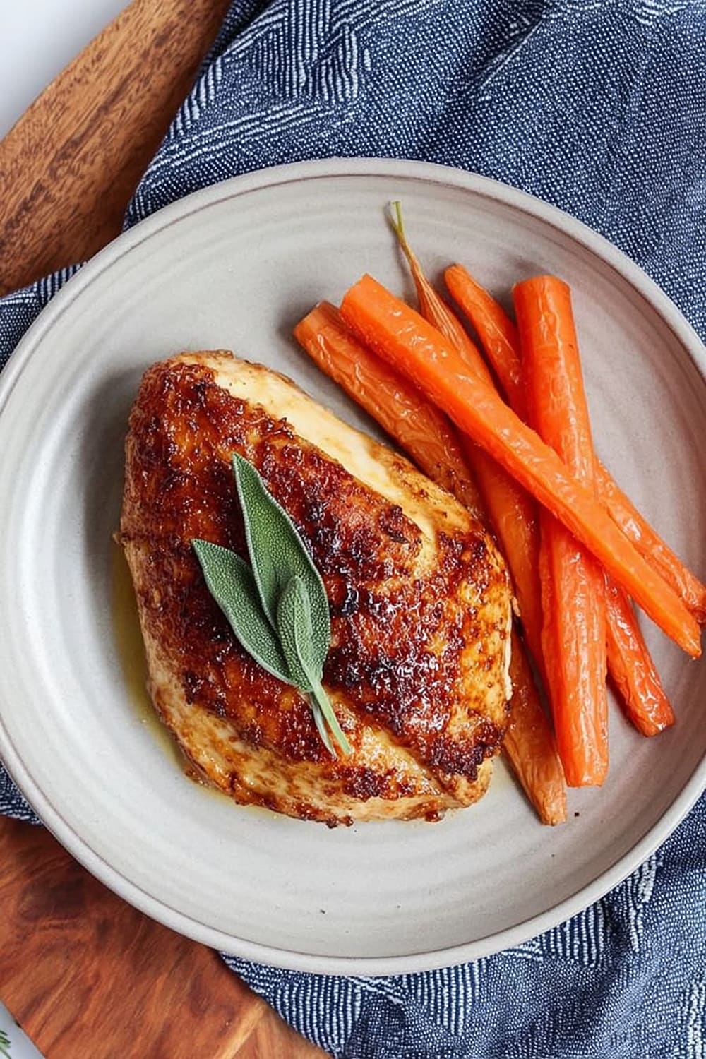 Apple Cider Glazed Chicken Breast with Carrots