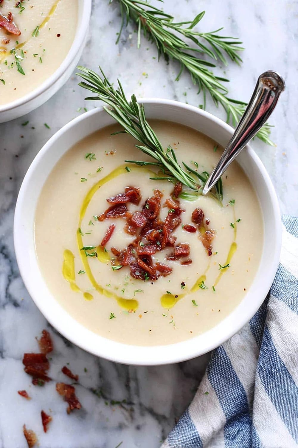 Creamy White Bean Rosemary Soup