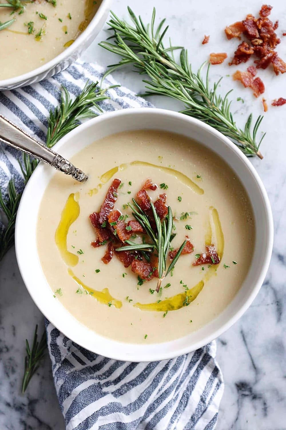 Creamy White Bean Rosemary Soup