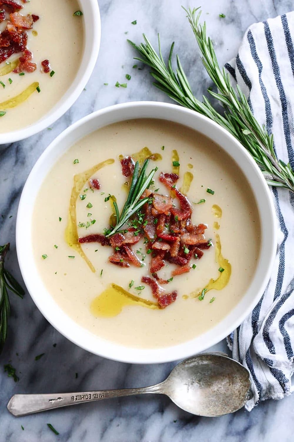 Creamy White Bean Rosemary Soup