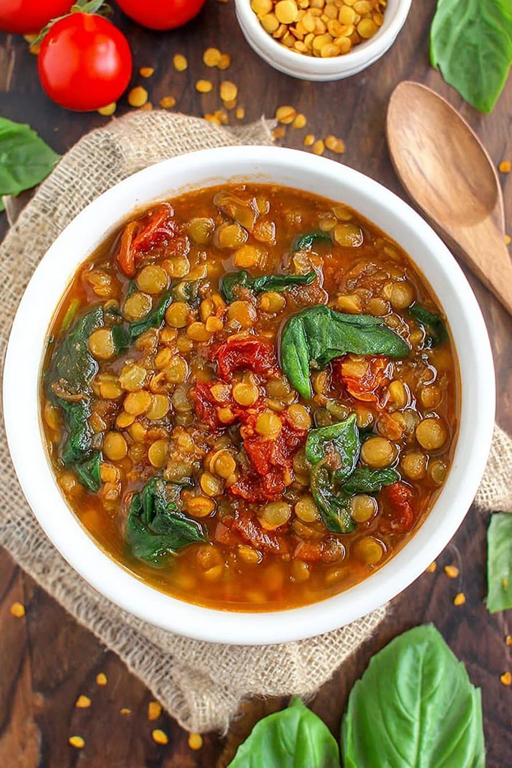 Smoky Tomato Lentil Soup (Easy!)