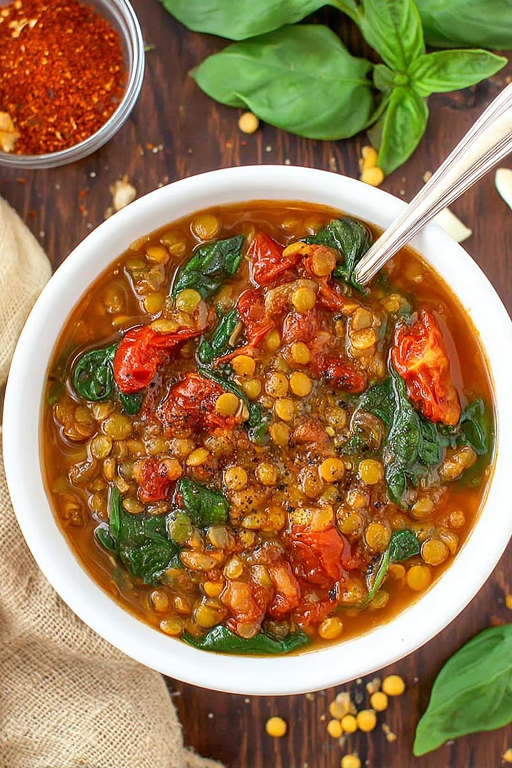 Smoky Tomato Lentil Soup (Easy!)