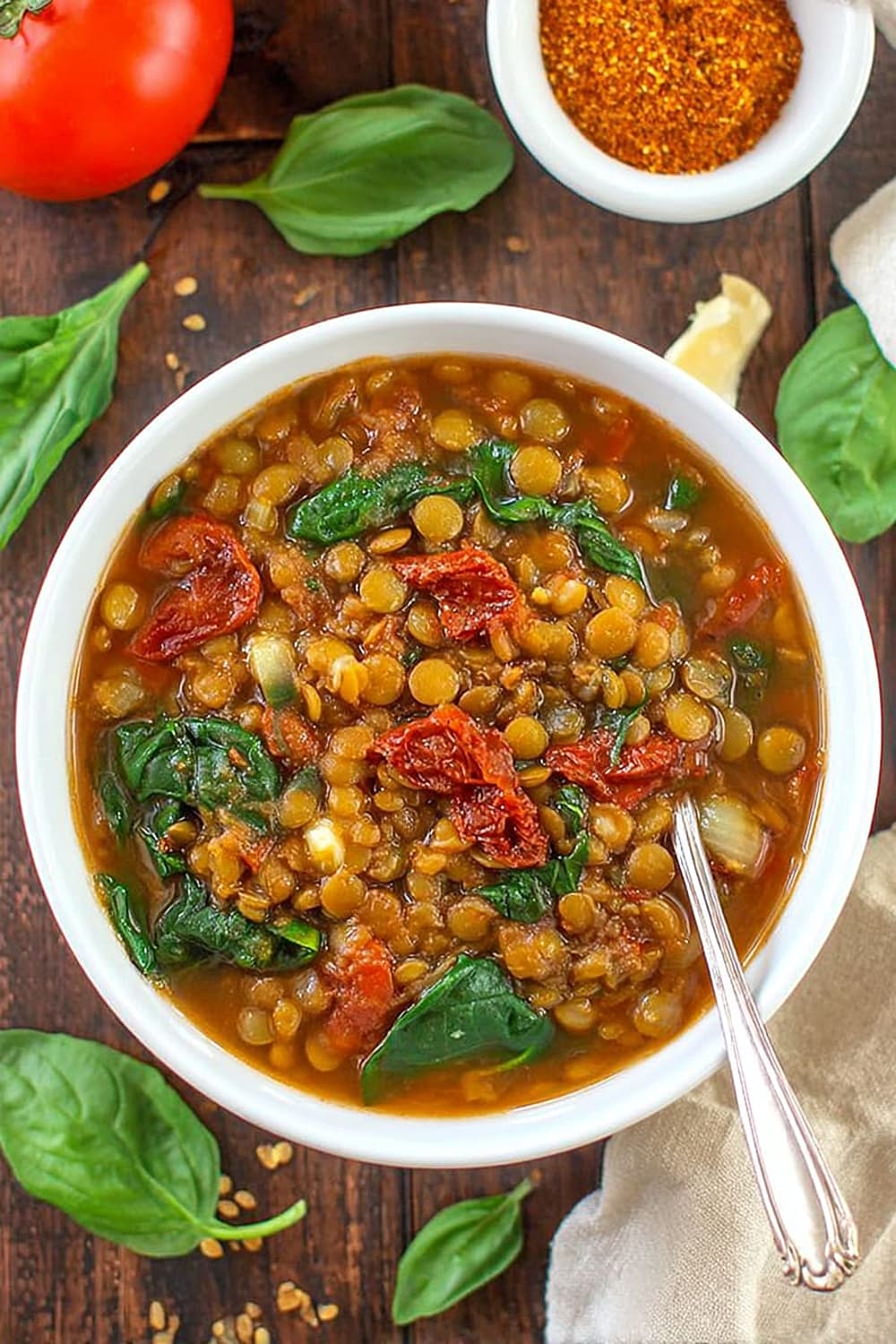 Smoky Tomato Lentil Soup (Easy!)