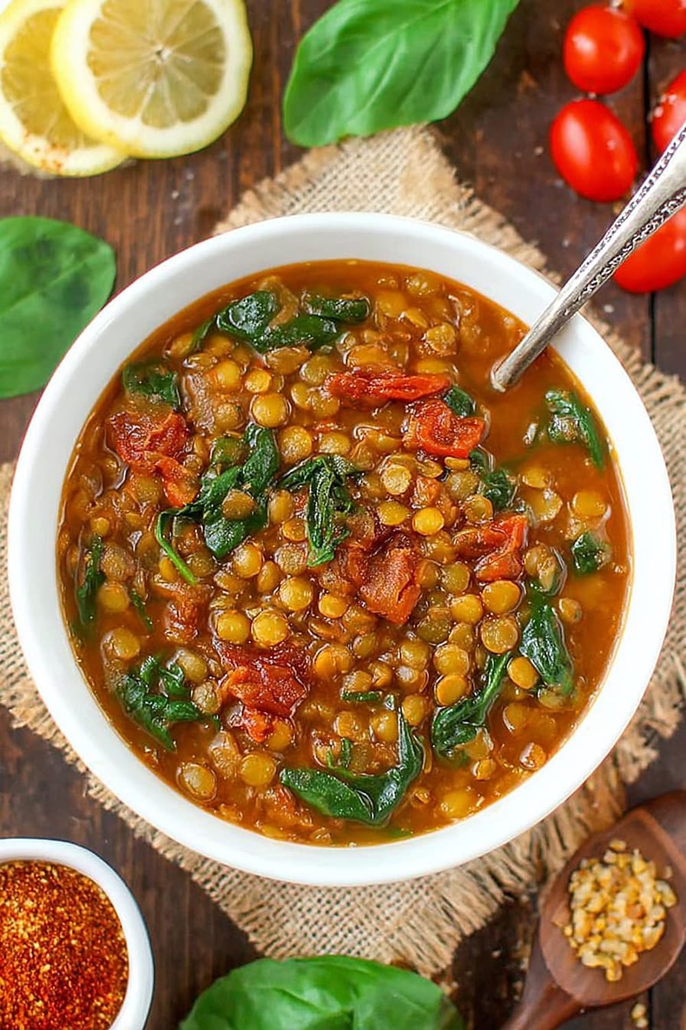 Smoky Tomato Lentil Soup (Easy!)
