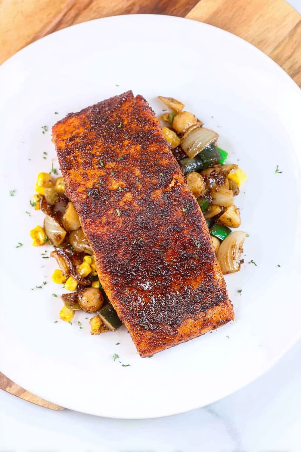 Maple Glazed Salmon w/ Coffee Rub