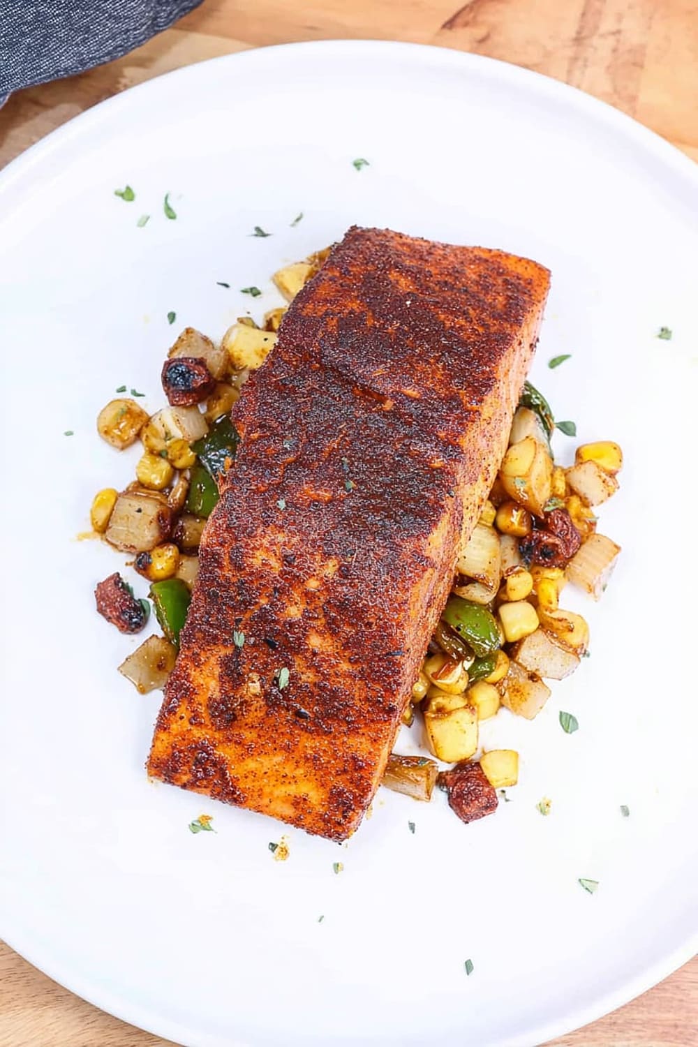 Maple Glazed Salmon w/ Coffee Rub