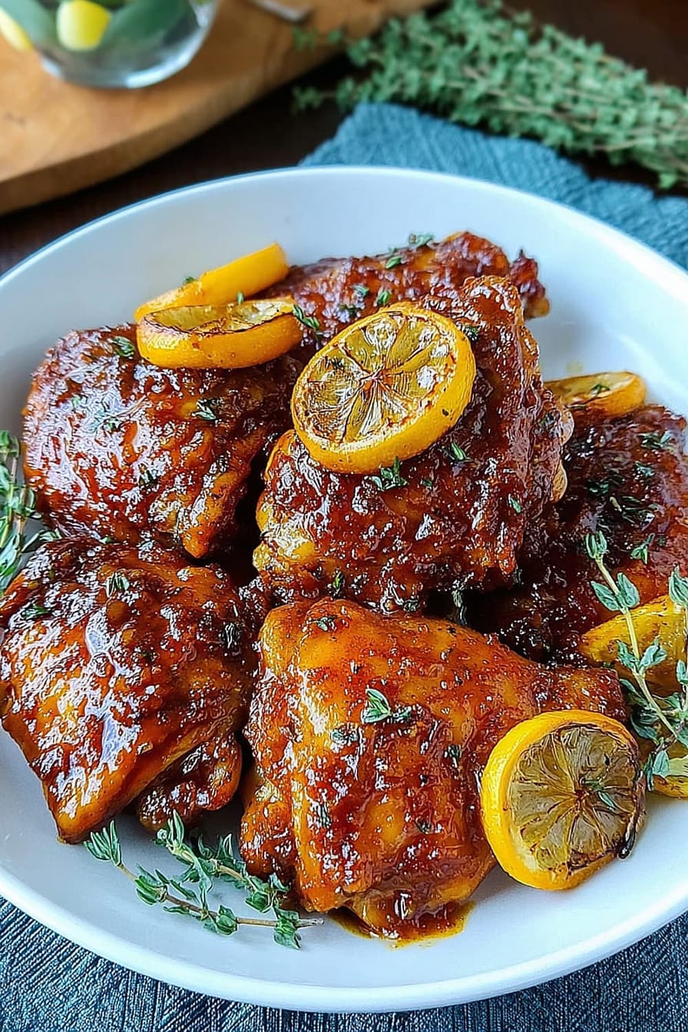 Easy Honey Garlic Lemon Pepper Chicken Thighs