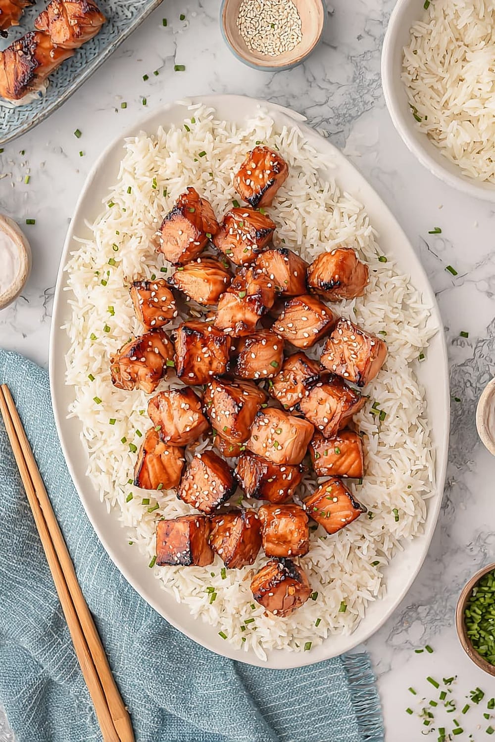 Miso Salmon Bites