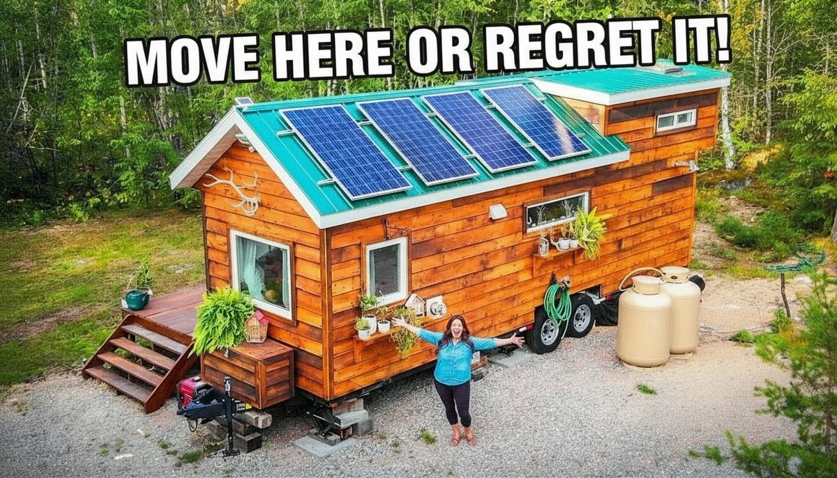 Living Tiny Off-Grid — The 238 sq ft Home That Holds a Soaker Tub