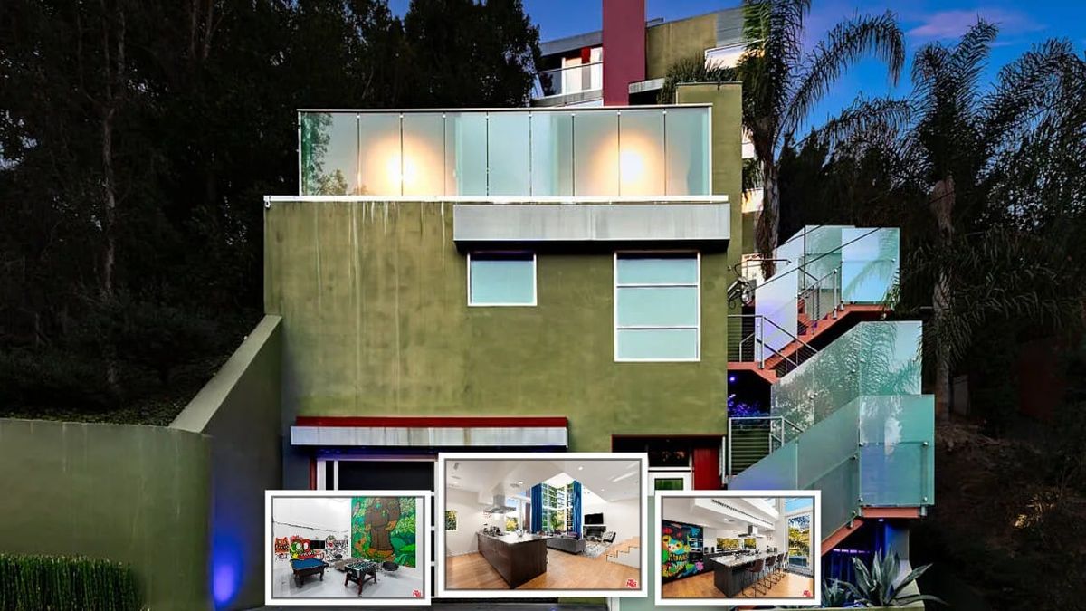 This House Has Hollywood Murals and a Sand Beach Pool