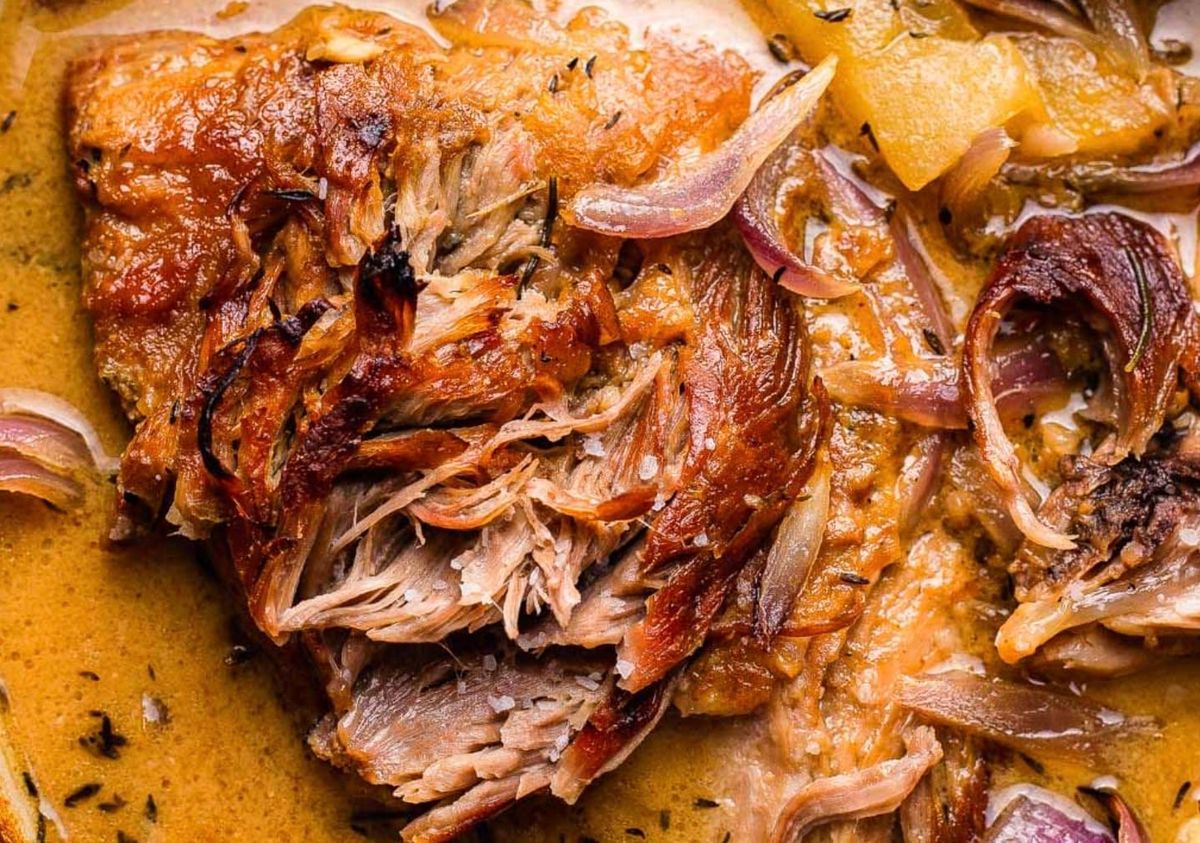 Apple Cider Braised Pork Shoulder