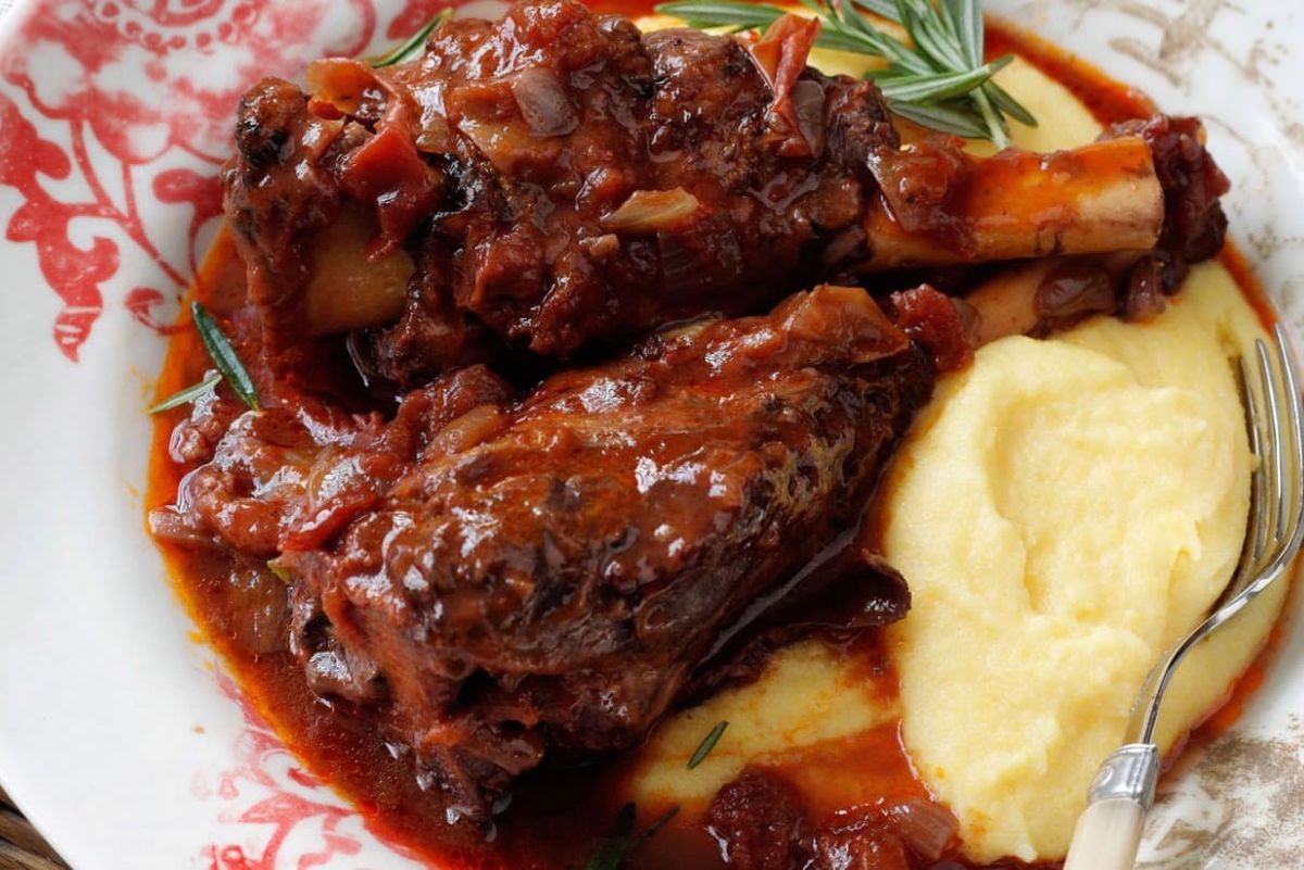 Lamb Shanks in Red Wine Sauce