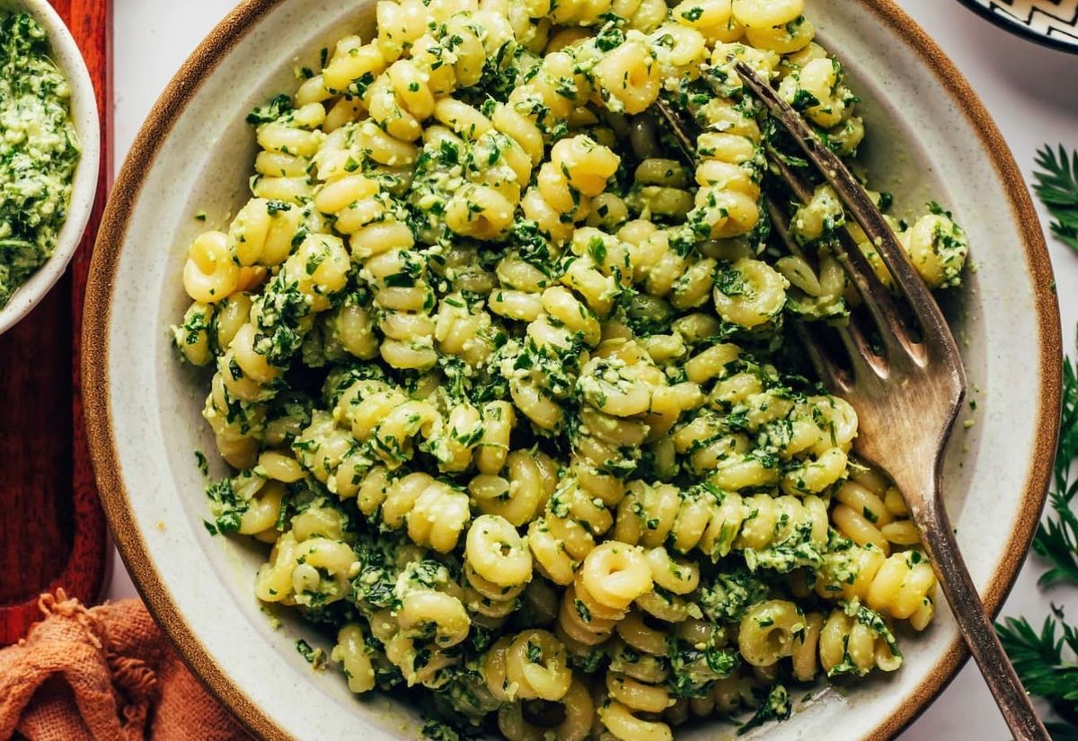 The BEST Carrot Top Pesto