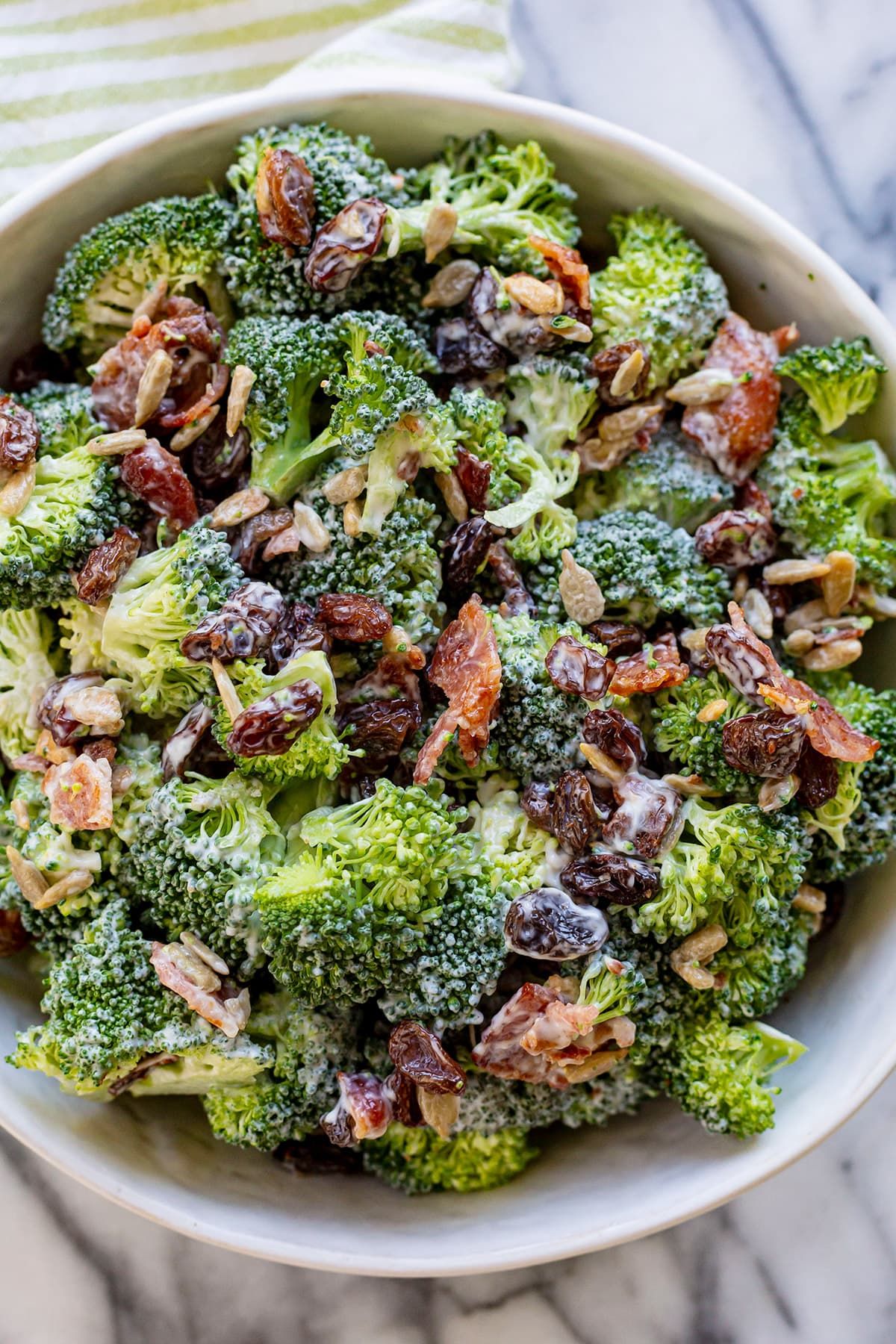 Crunchy Broccoli & Raisin Salad