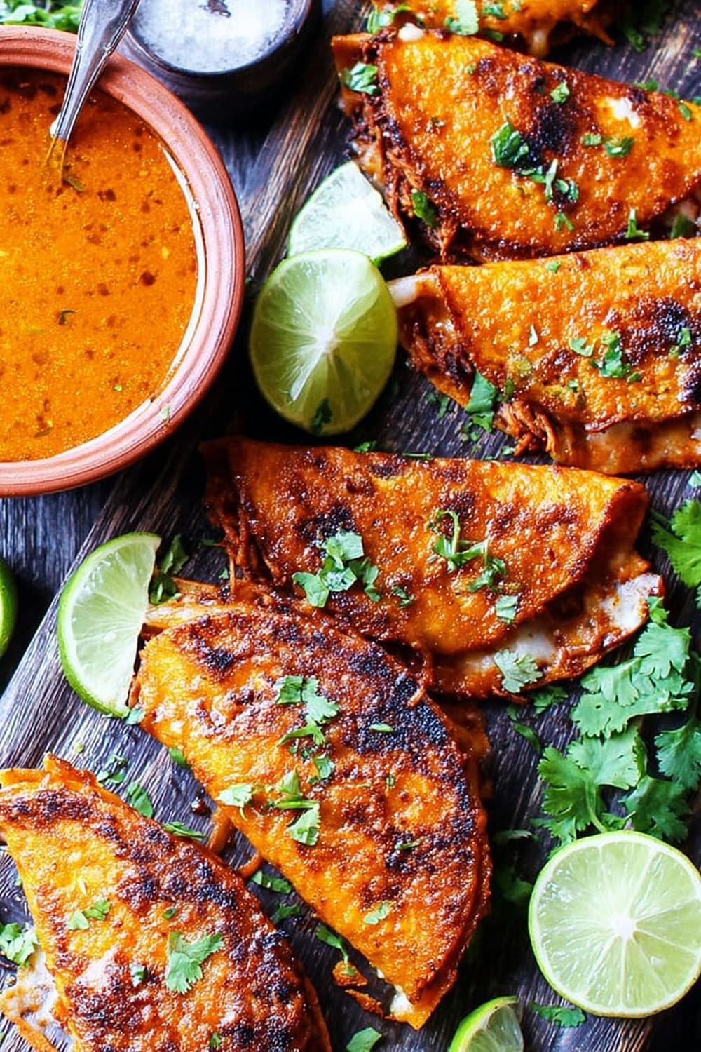 Birria Tacos with Consommé