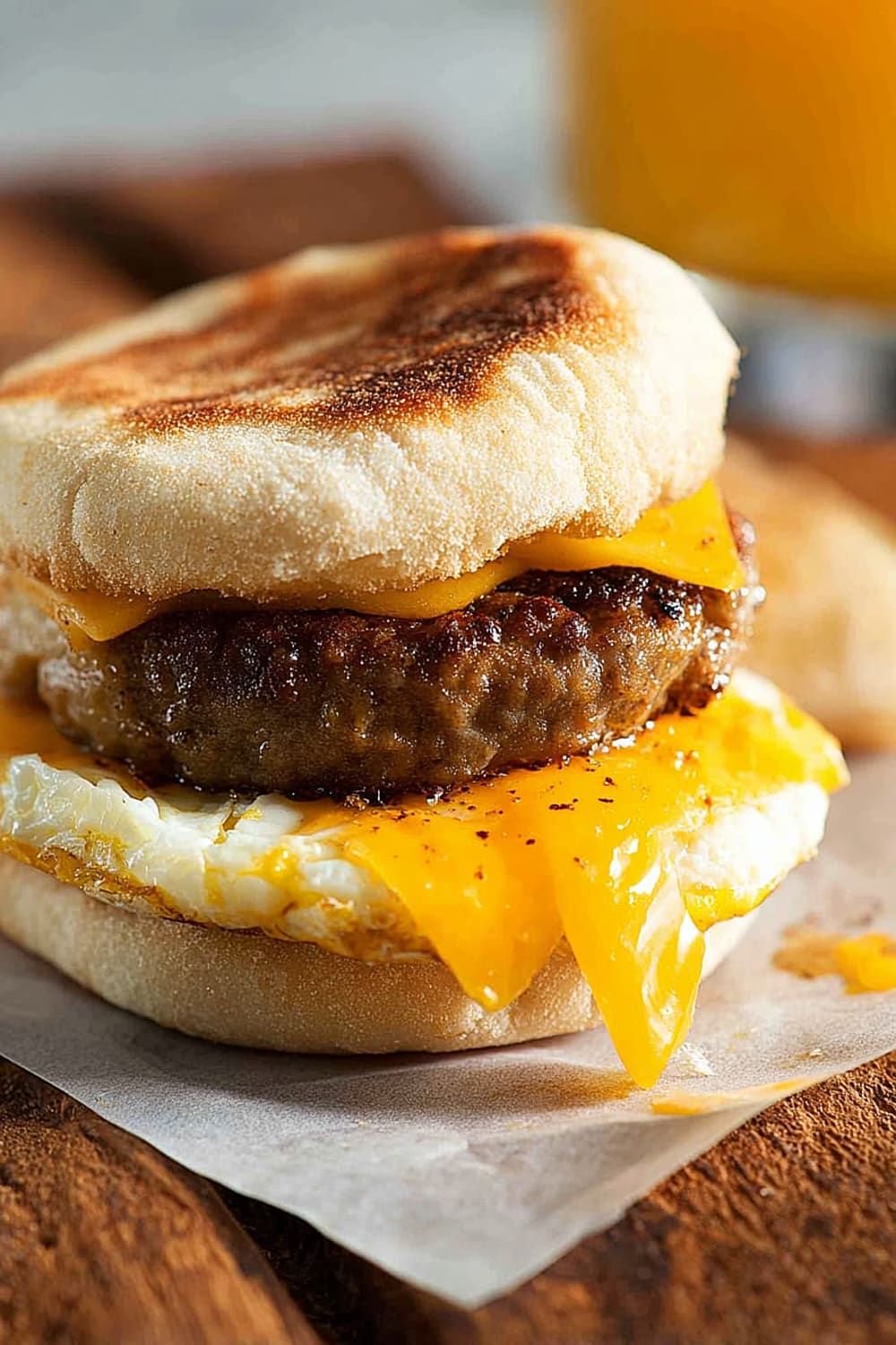 Homemade Sausage and Egg McMuffin