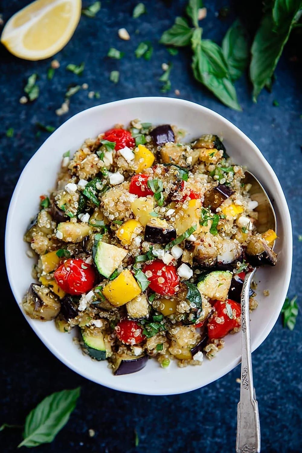 Mediterranean Quinoa Salad with Roasted Vegetables