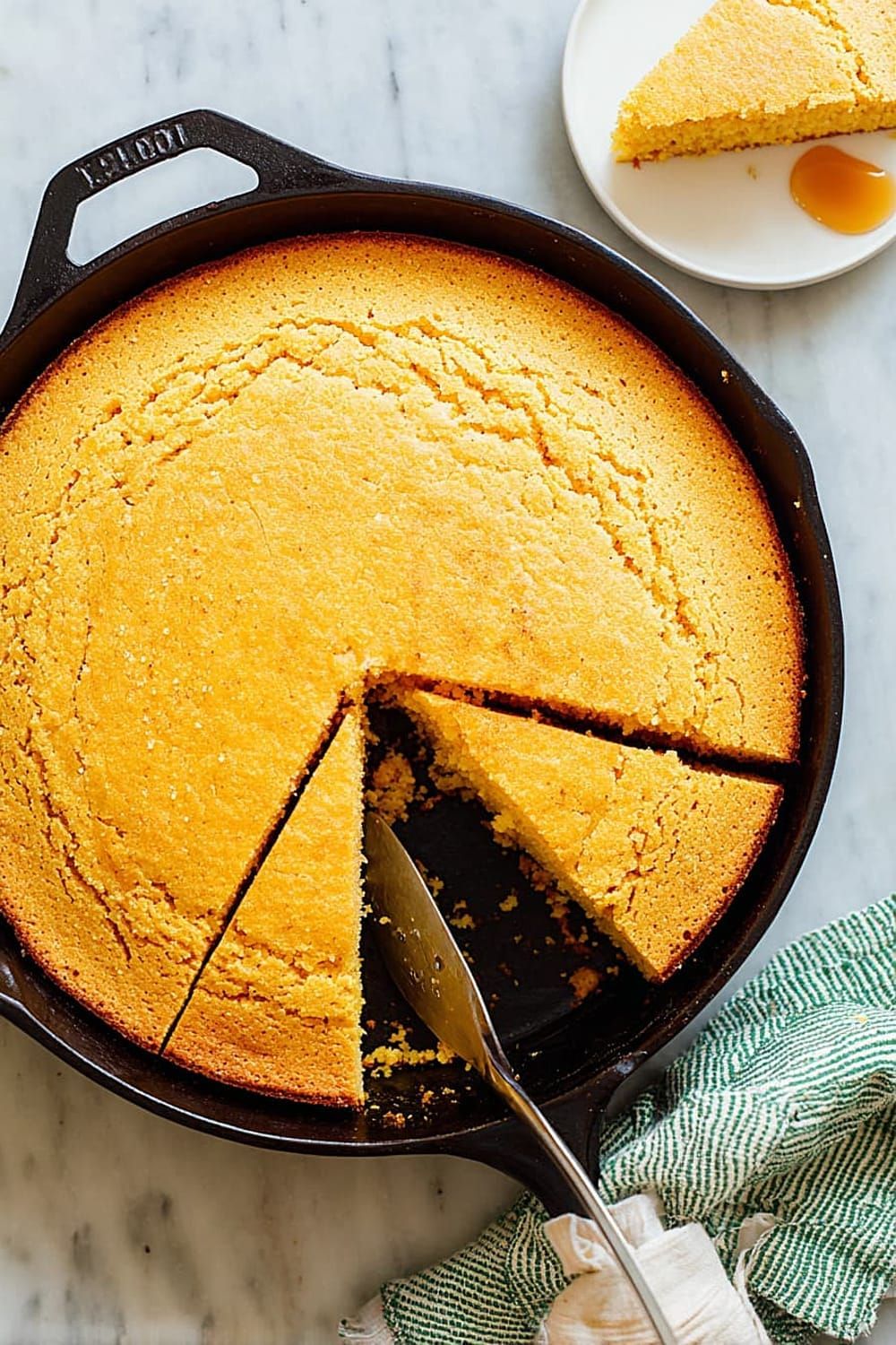 Skillet Cornbread with Honey Butter