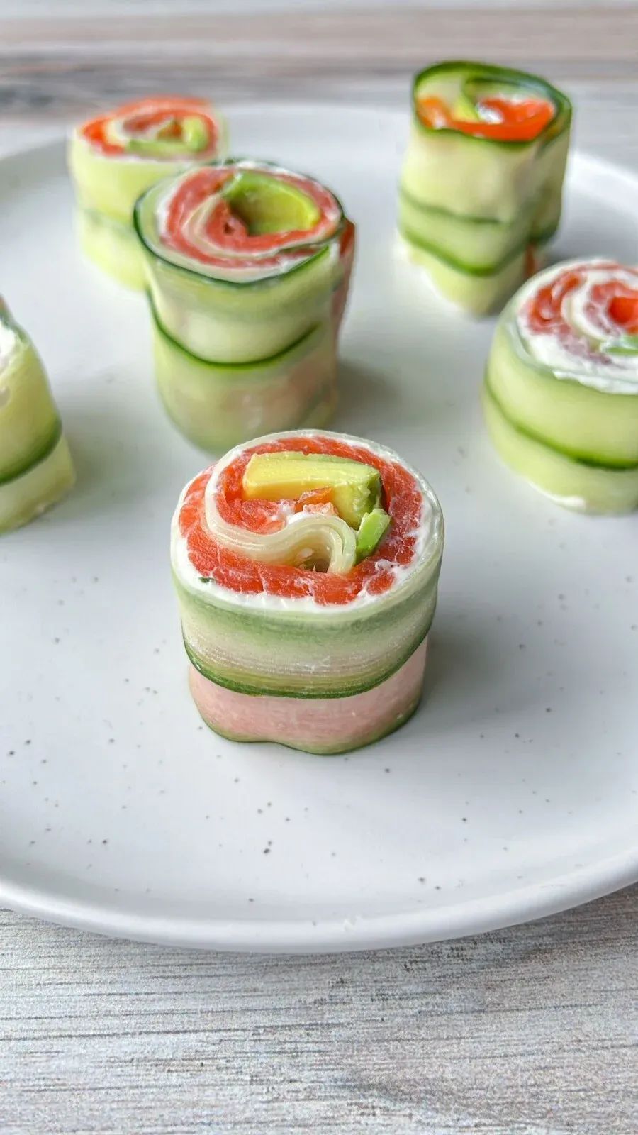 Salmon Cucumber Rolls
