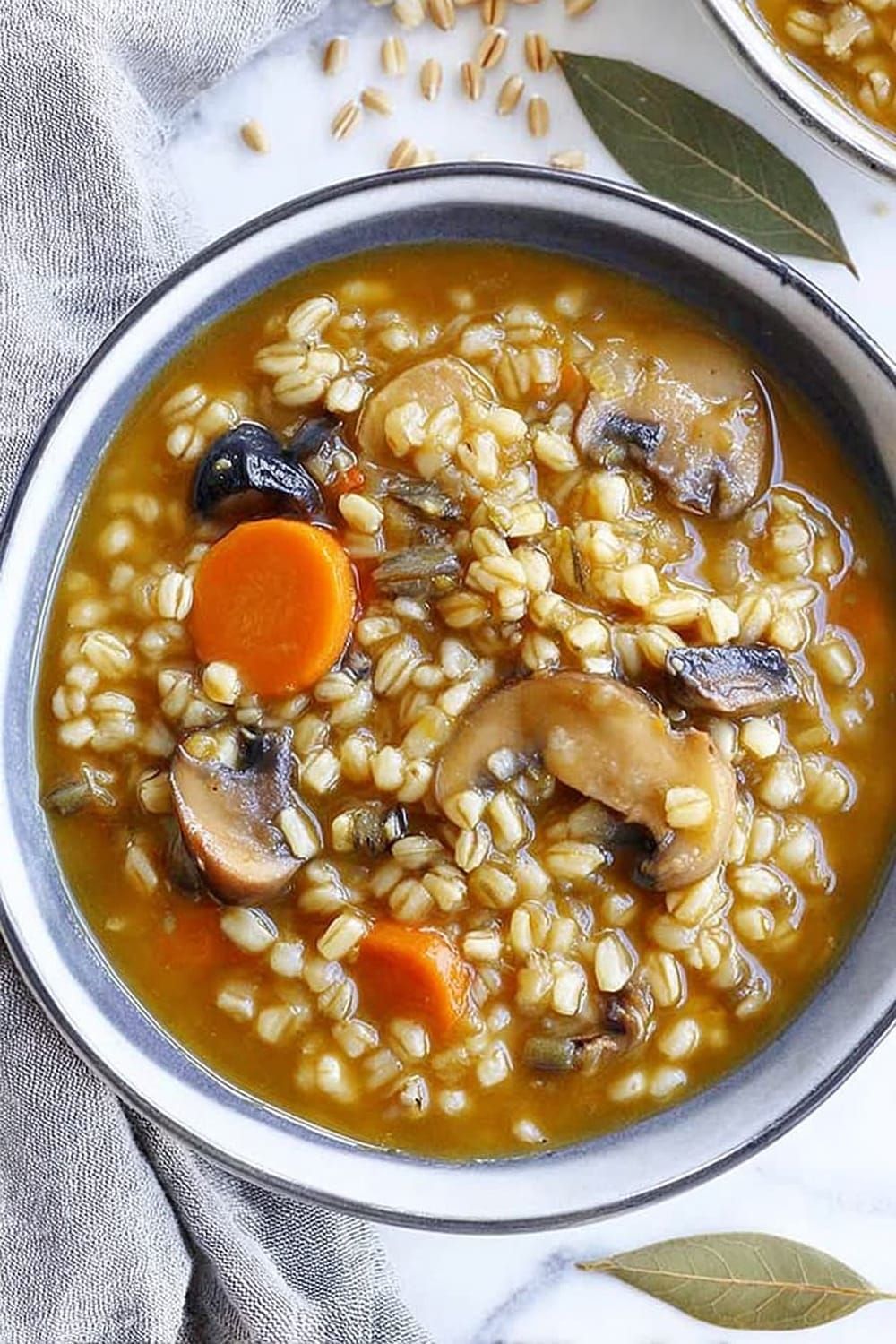 Slow Cooker Mushroom Barley Stew
