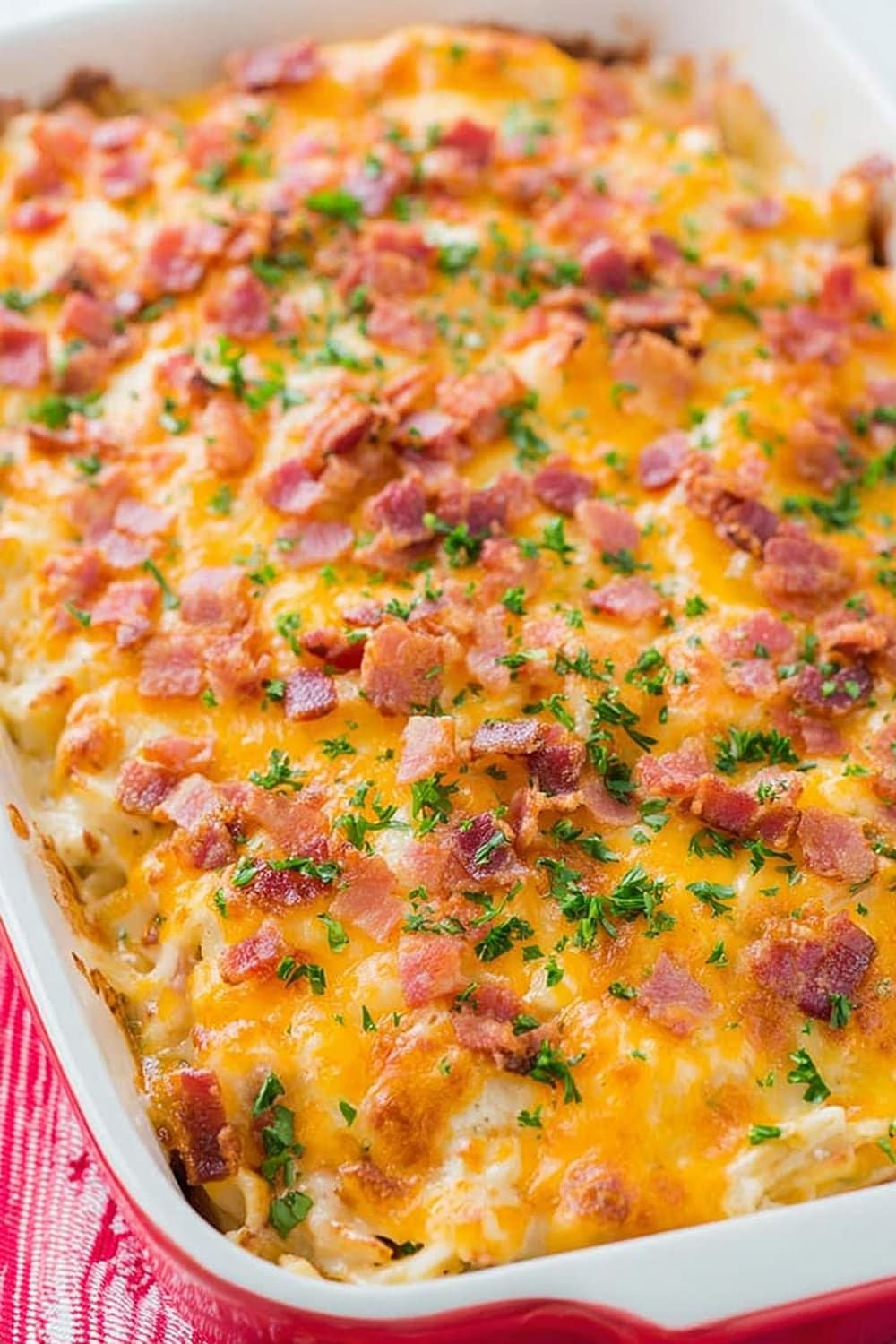 Cheesy Chicken Bacon Ranch Casserole