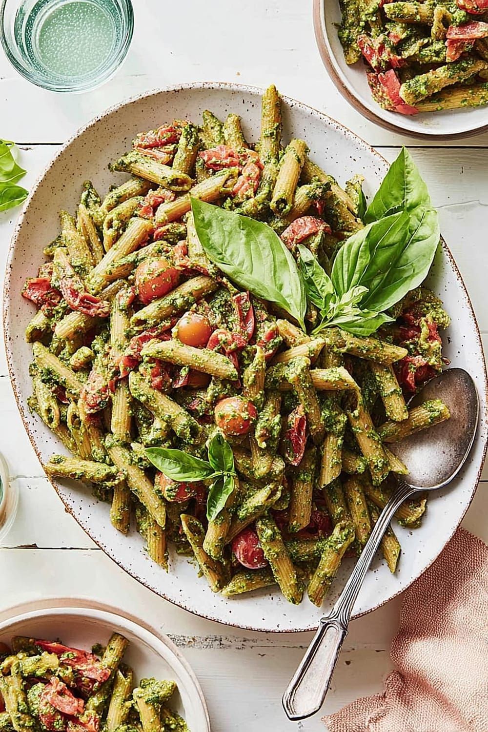 Walnut Pesto Pasta Salad