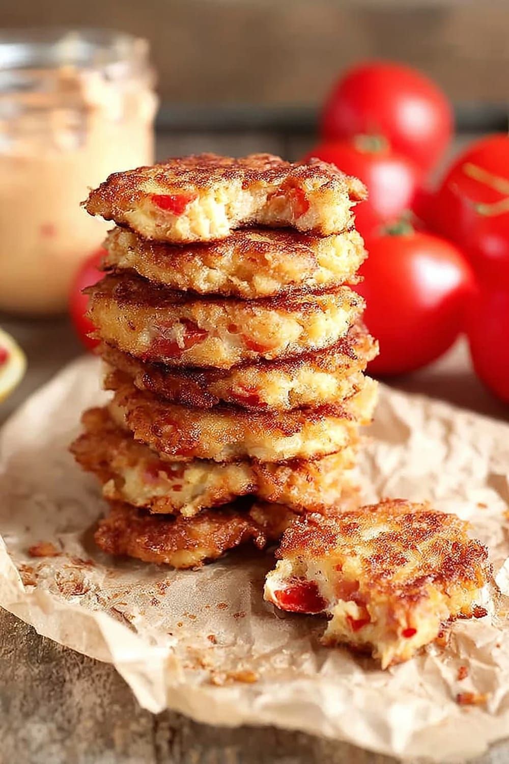 Tomato and Pimento Cheese Fritters