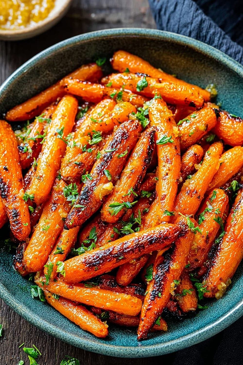 Honey Garlic Butter Roasted Carrots