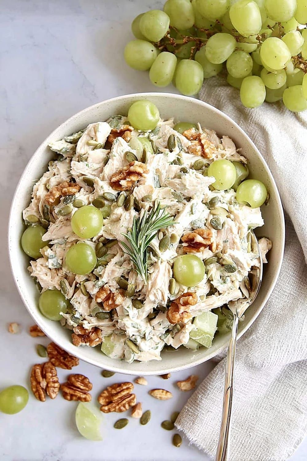 Easy Chicken Salad with Grapes & Walnuts