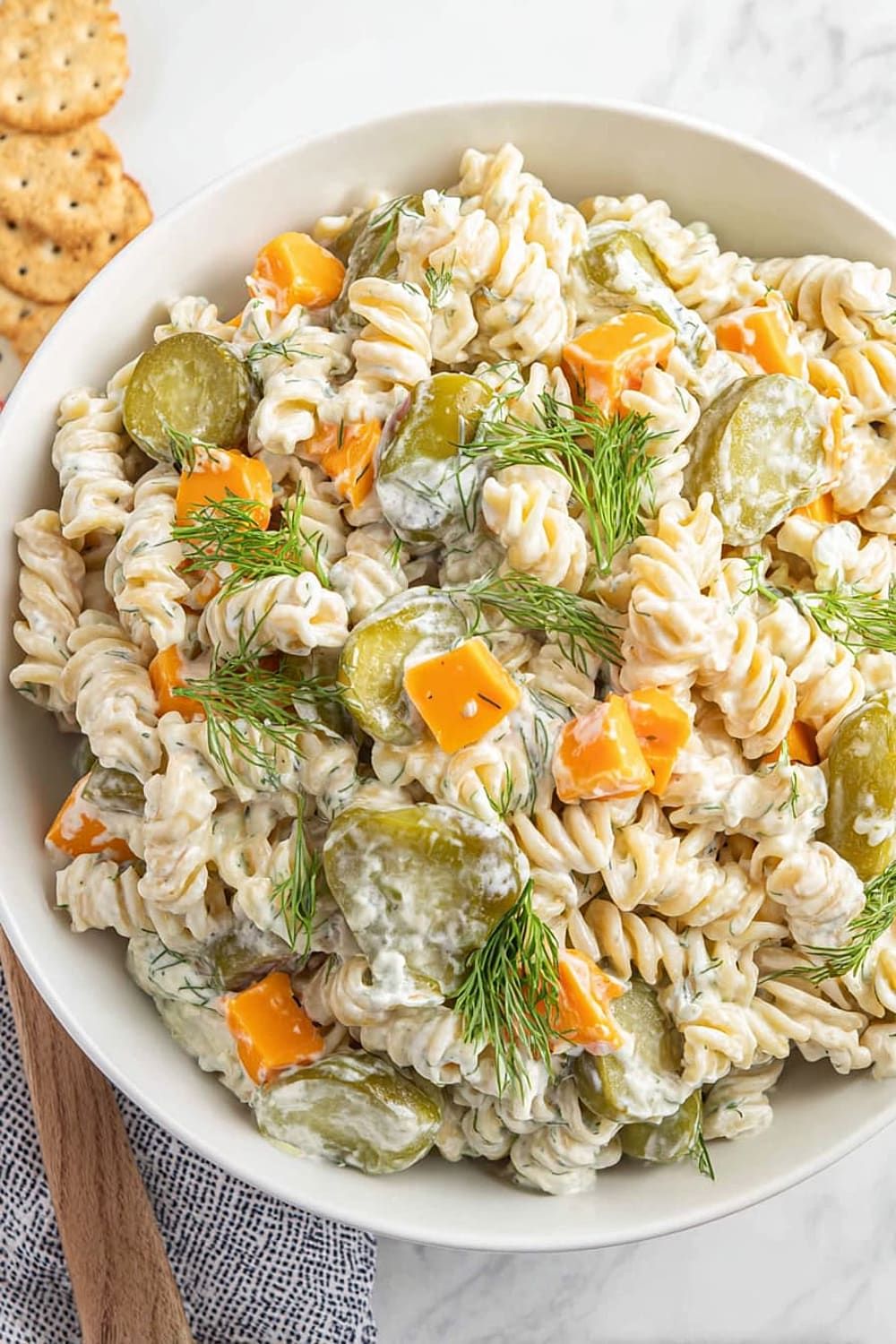 Dill Pickle Pasta Salad