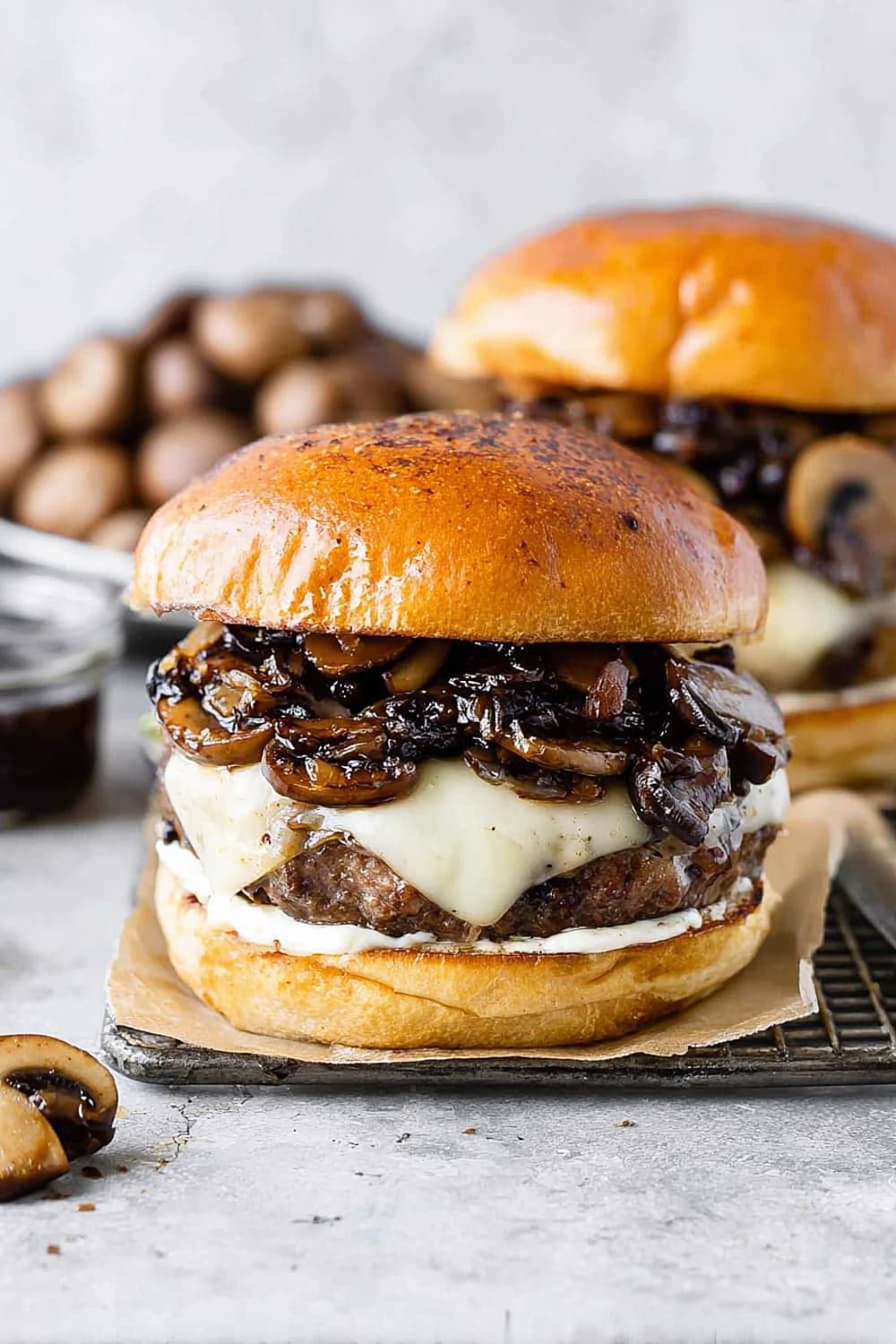 Mushroom Swiss Burger