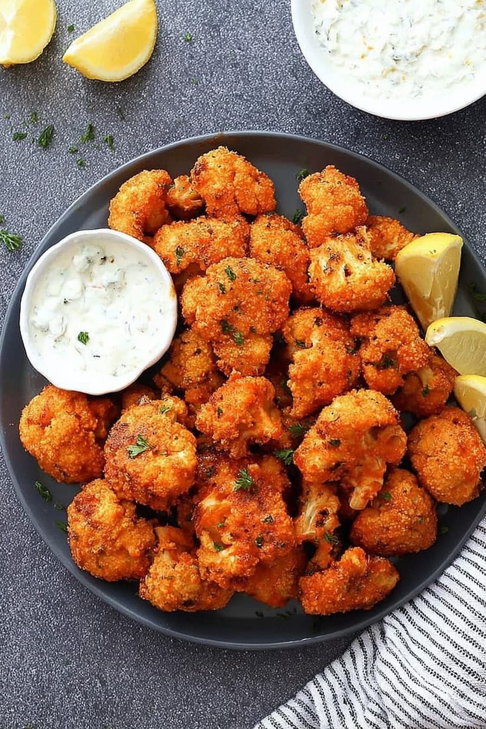 Crispy Buffalo Cauliflower Poppers Recipe
