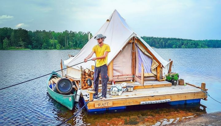 A 3.9m Raft That Fits a 5m Tent — Floating Off‑Grid in Sweden