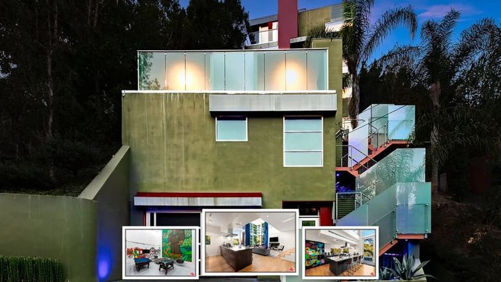 This House Has Hollywood Murals and a Sand Beach Pool