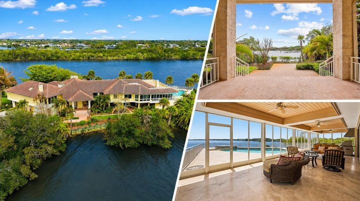 This Florida house literally has its own private peninsula