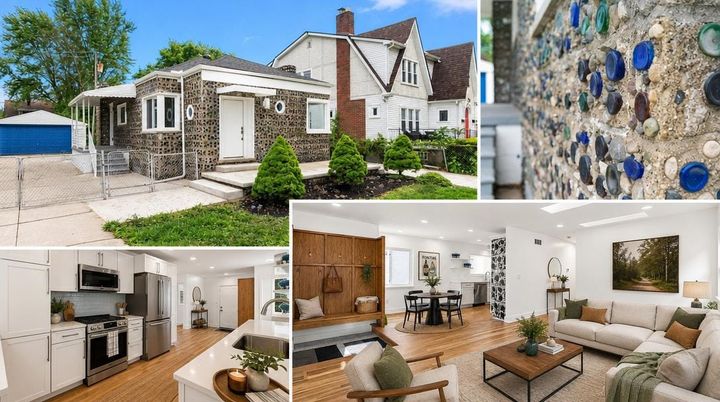 This house in Michigan is literally built out of 20,000 glass bottles