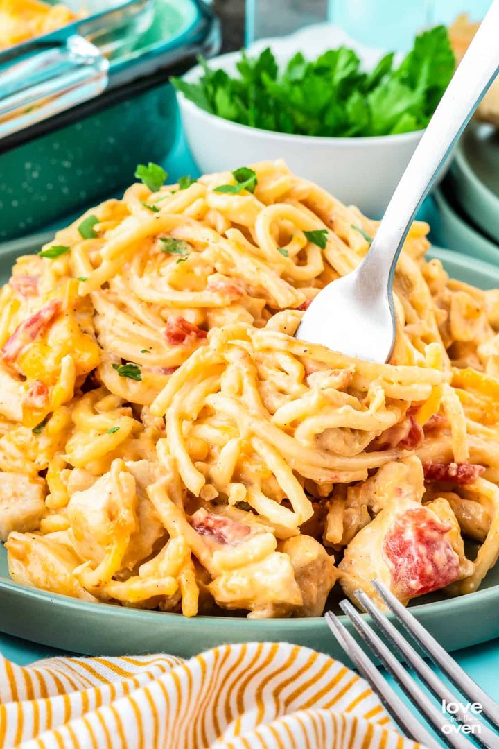 Rotel Chicken Spaghetti
