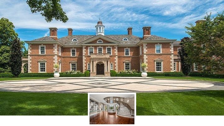 Majestic 18,954 Sq. Ft. 8-Bedroom Brick Georgian Colonial on 8.23 Acres