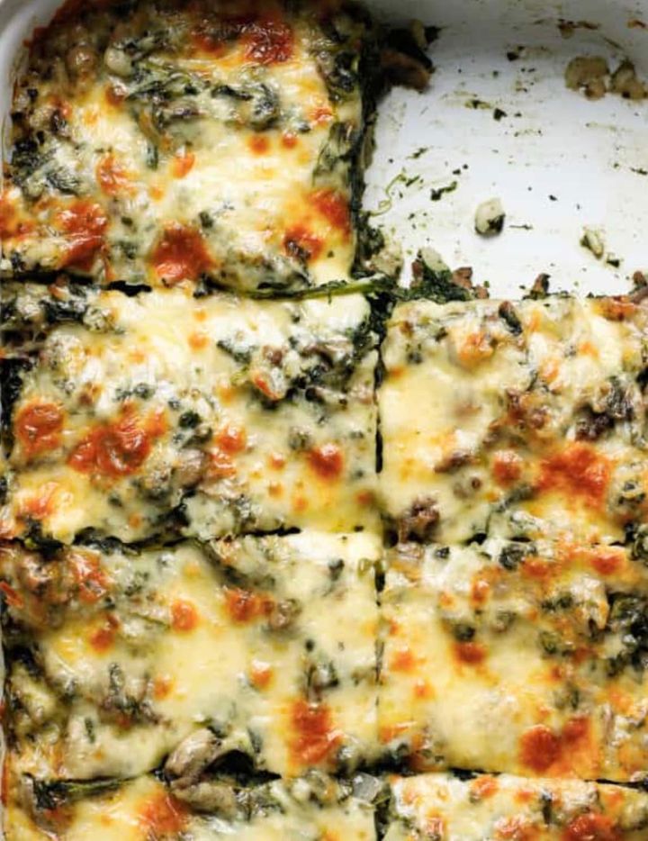 Ground Beef Spinach Casserole