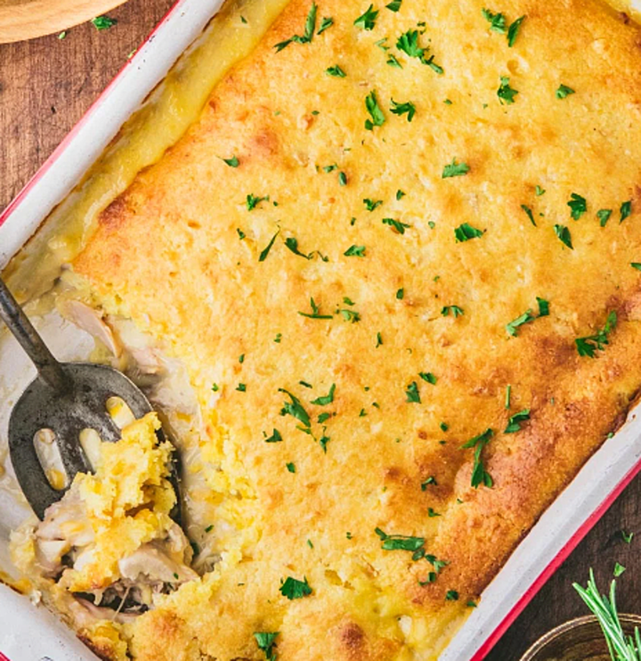 Cornbread Chicken Pot Pie