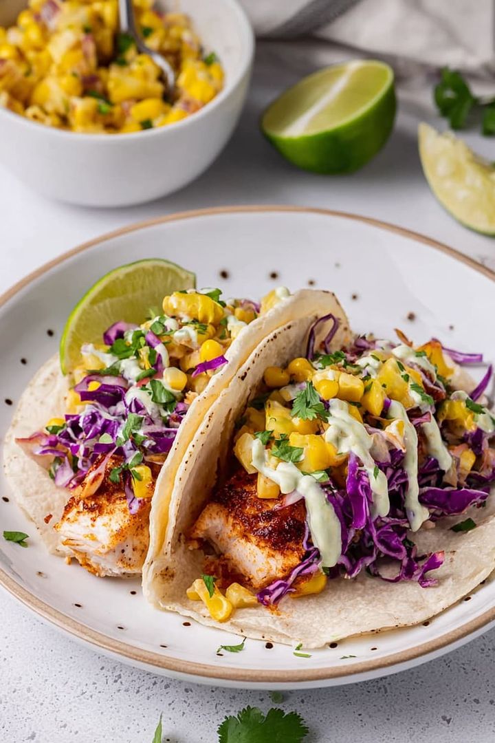 Blackened Mahi Mahi Tacos with Pineapple Salsa