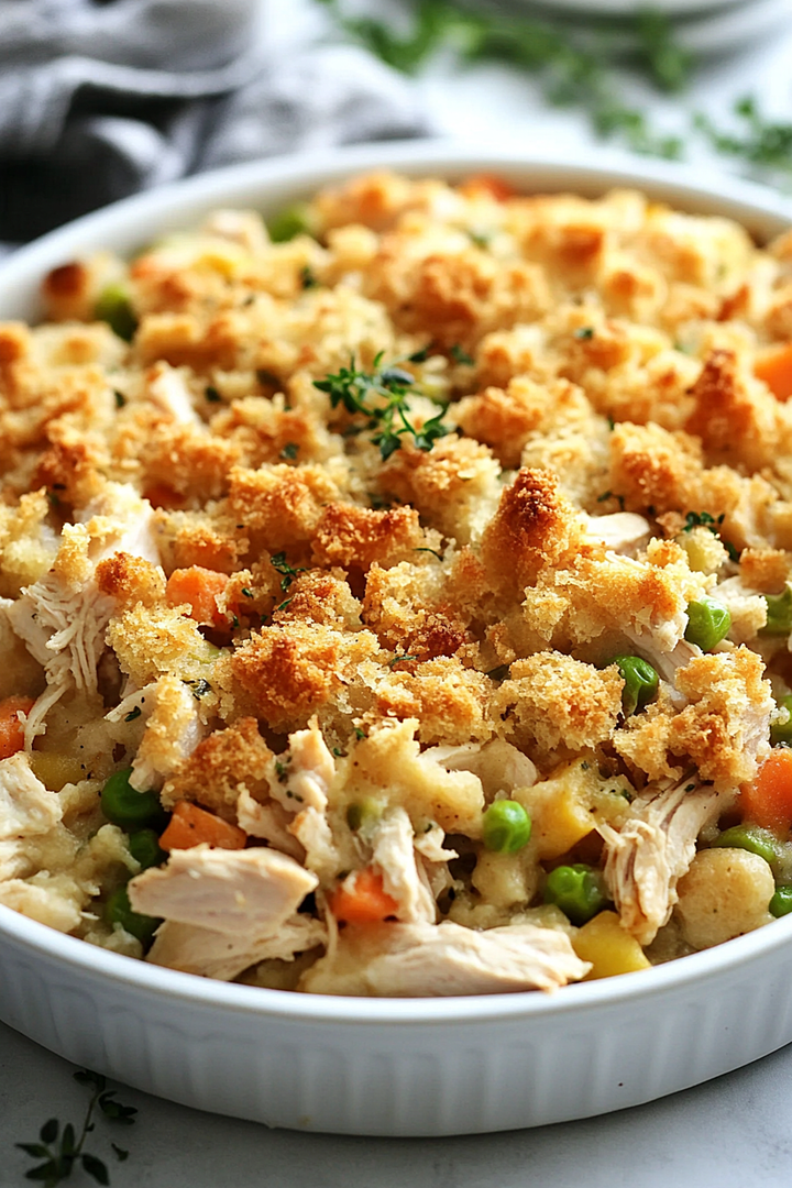 Chicken and Stuffing Casserole