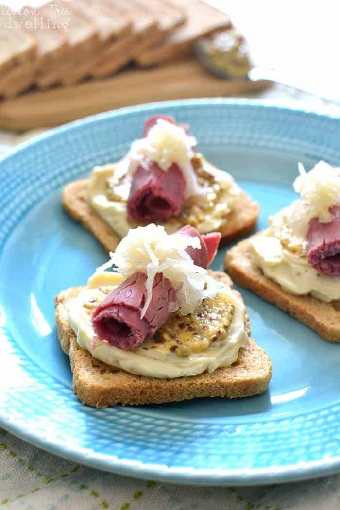 Mini Reuben Sandwiches
