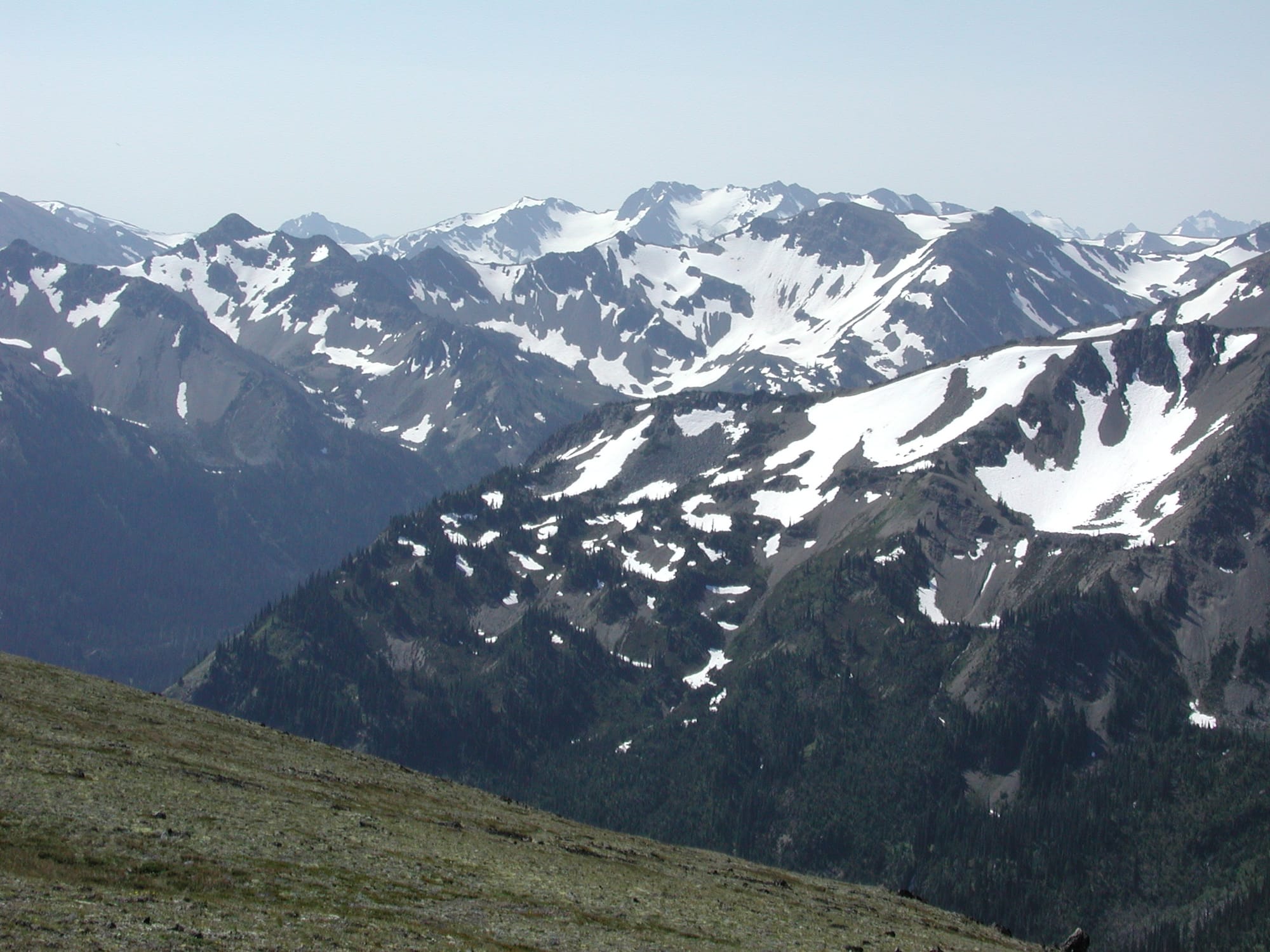 A view of the Grand Valley area of Olympic National Park from Grandview Ridge.
