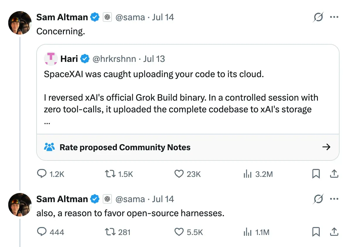 The Pulse: Grok’s CLI caught uploading all your local files to the
cloud