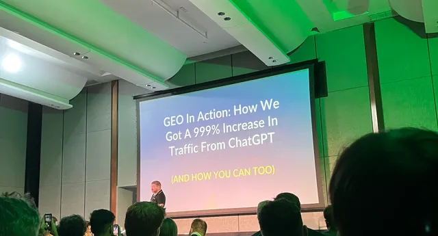 #CMSEO2025 Day 1 Workshop: GEO in Action: How We Got A 999% Increase In Traffic from ChatGPT