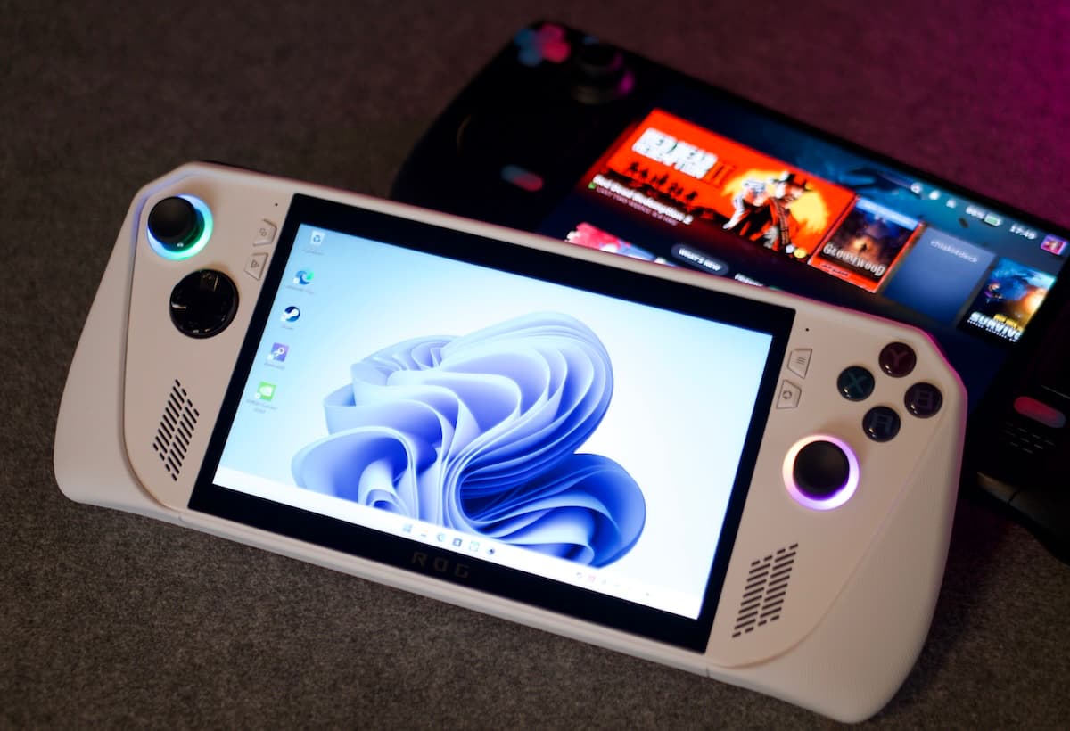 The ASUS ROG Ally and the Steam Deck