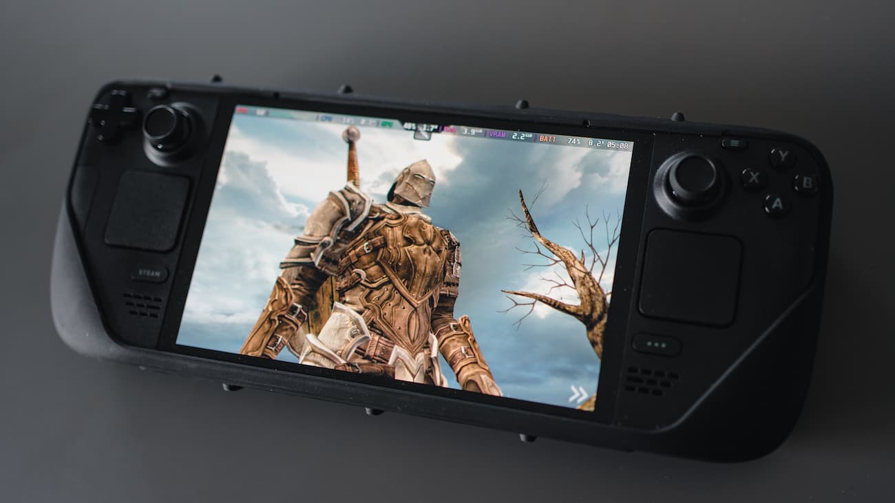 Kevin's Steam Deck running Infinity Blade.